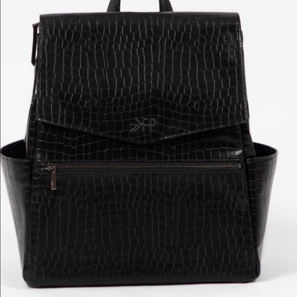 Ebony Croc Freshly Picked Diaper Bag - Picture 1 of 13